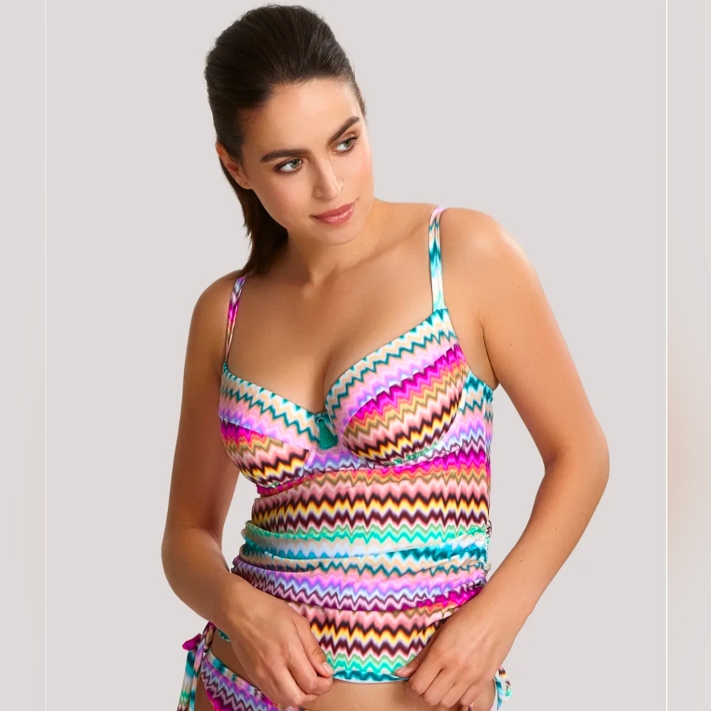 Panache Colorful Ikant Print Tankini Top
